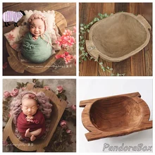 Фон для студийной фотосъемки новорожденных из массива дерева и корзины, аксессуары для фотосъемки новорожденных, деревянный реквизит для фотосъемки