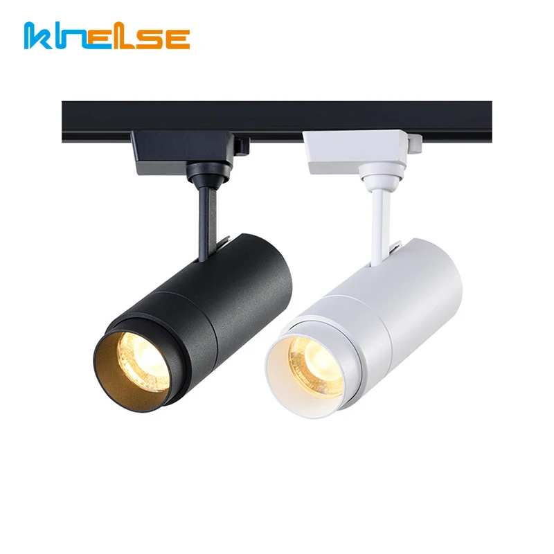 COB LED Track Light 12W20W30W Angle Adjustable Aluminum Tack Lamp 110V/220V Shop Clothing Store Home Ceiling Rail Track Spotligh