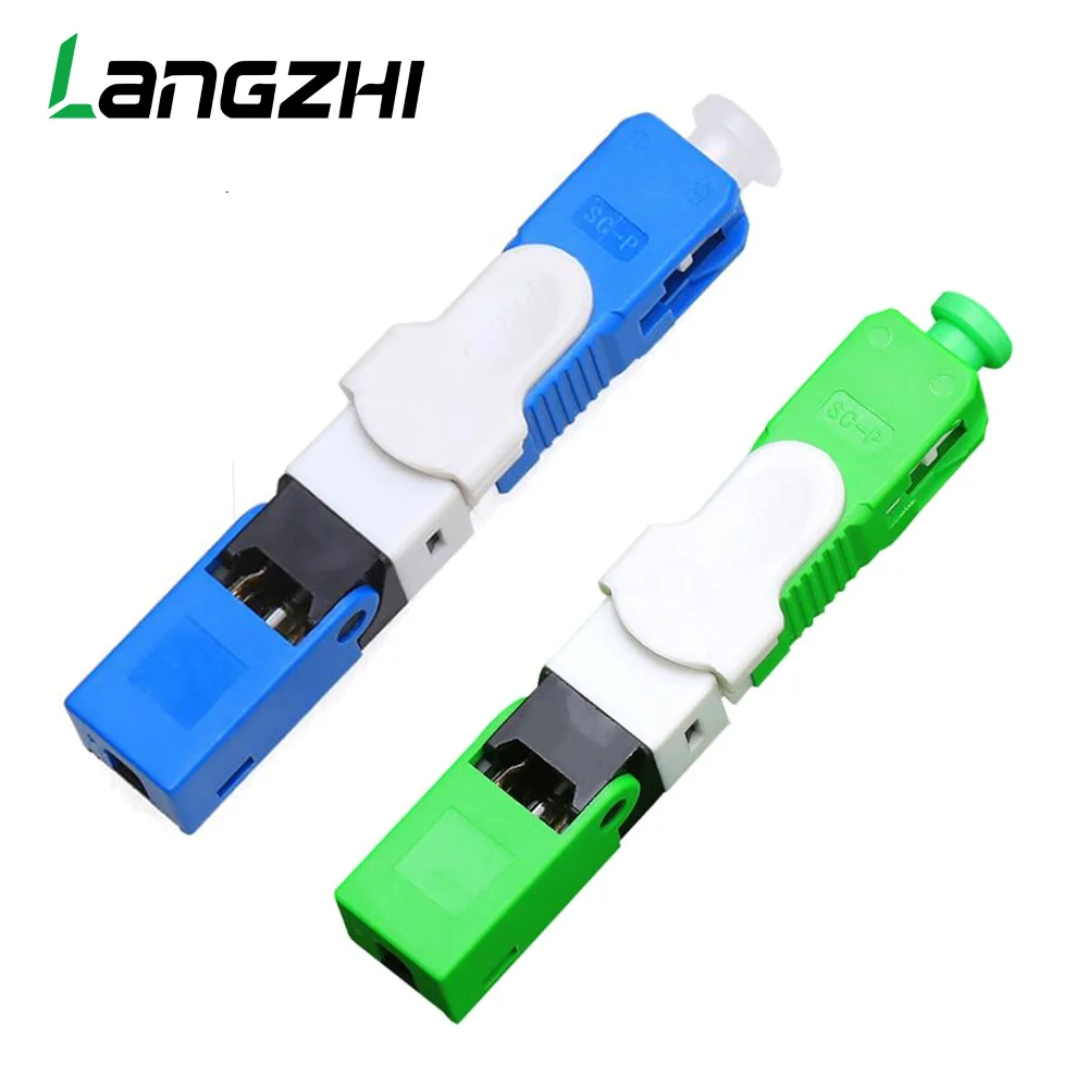 Frete Grátis 50, 100 Pçs/lote ESC250D FTTH SC APC e SC UPC SM Óptica Single-Mode De Fibra Óptica Conector Rápido FTTH Conector Rápido