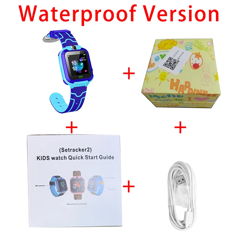 Q12 водонепроницаемые Смарт-часы 1,44 дюймов голосовой чат LBS детские часы детские цифровые умные часы для IOS Android детские игрушки подарок - Цвет: option 1