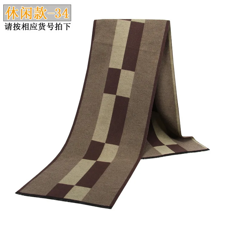 High Quality Luxury Design Men Scarf Foulard Plaid Scarves Poncho Casual Winter Scarfs Male Bufandas Hombre