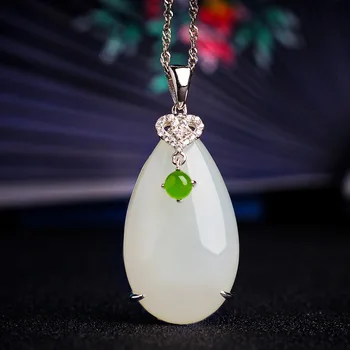 

2020 Direct Selling Promotion Jasper Solitaire Hetian Pendant With Certificate Of Natural Wholesale Bead Droplets Female