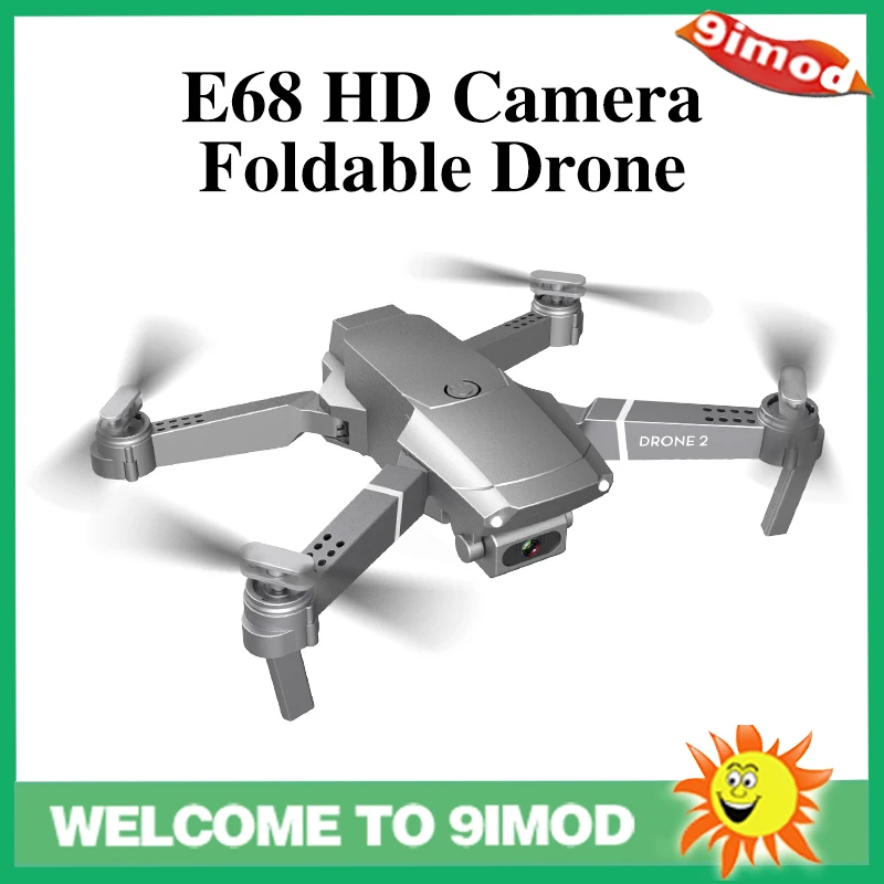 Квадрокоптер E68 складной с широкоугольной HD-камерой Wi-Fi 1080P | Игрушки и хобби