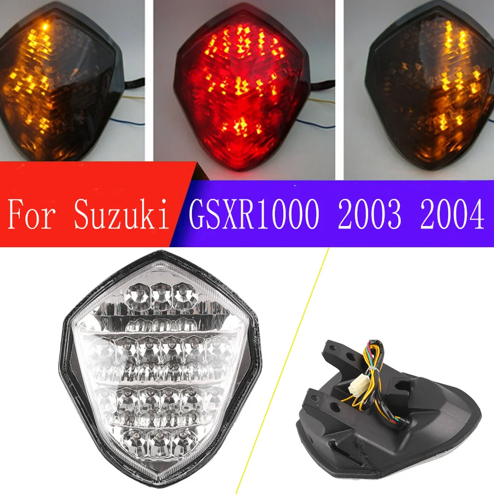 

GSX-R1000 For Suzuki GSXR 1000/GSXR1000 2003 2004 Motorcycle LED Brake Lights Stop Rear Indicators Tail Light Turn Signal Lamp