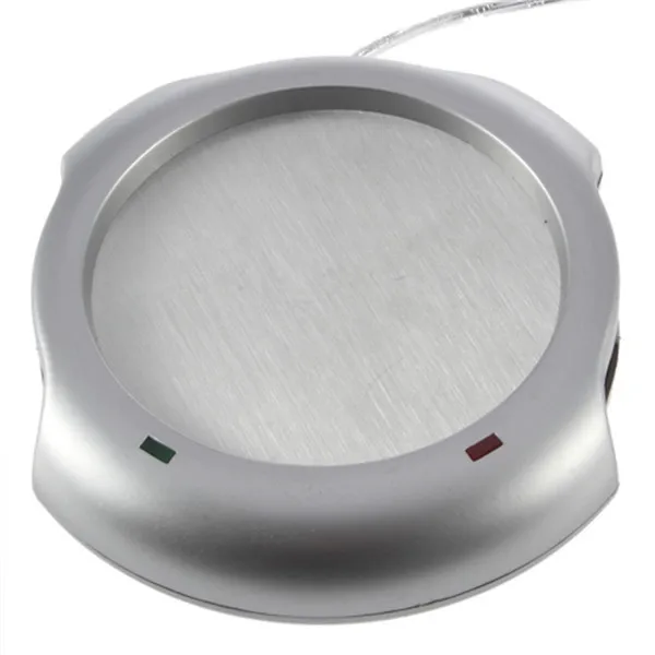 4 порта usb-хаб, чашка для чая, кофе, кружка, подогреватель 50 Макс., температура жидкости, электрическая грелка для ПК, подогреватель, подставка для напитков, чашка, серебряная капля