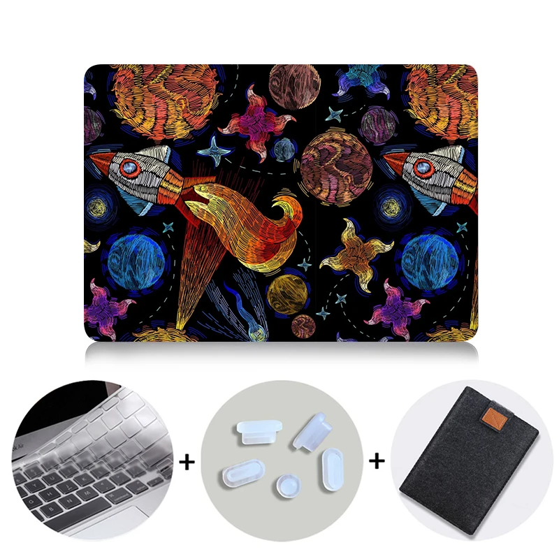 MB07 Чехол для ноутбука с мультипликационным принтом MTT для Macbook Air Pro retina 11, 12, 13, 15 дюймов с сенсорной панелью, защитный чехол 13,3 дюйма - Цвет: MB07