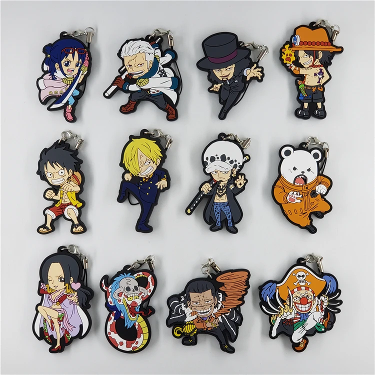 ワンピースアニメキーホルダーモンキーd ルフィサンジボアハンコックバギーベポニコロビンポートガスdエースラバーキーホルダー キーホルダー Aliexpress