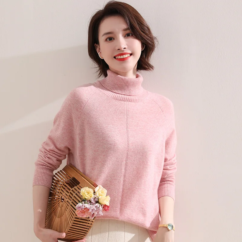 100% Pure Goat Cashmere Knitted Sweater Women