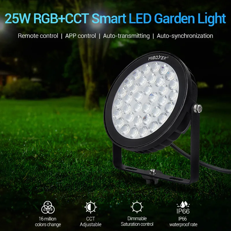 Новый MiBOXER FUTC05 25 Вт RGB + CCT умный светодиодный садовый светильник наружный