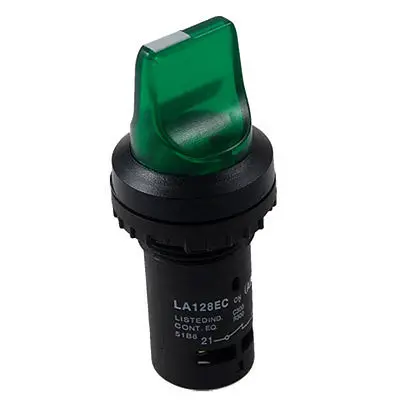 

AC 300V 5A Green Knob Two 2 Position Rotary Select Selector Switch DPST 1 NO NC