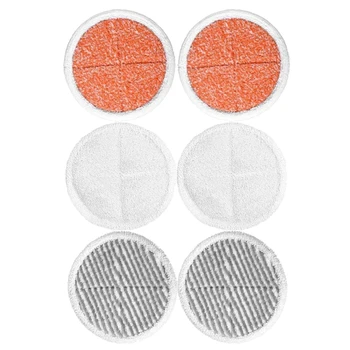 

6 Pcs Mop Pads Replacement All Purpose Multi Surface Floor Cleaning Product for Bissell Spinwave 2039A 2124