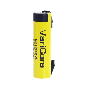 

VariCore 18650 Rechargeable lithium-ion battery 3.7V 2500mAh can keep electronic 20A discharge + DIY Nickel