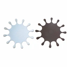 2x в форме капли воды силиконовые подставки для напитков Настольный коврик для чашки домашний декор чашка для напитков столовые приборы гаджеты кофе и белый