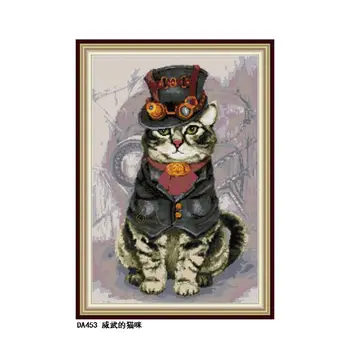 

New Arrival Animal Style Mighty cat CROSS-STITCH 11CT 14CT Hand made DIY Embroidery Kit for Home Decor and Surprise Gift