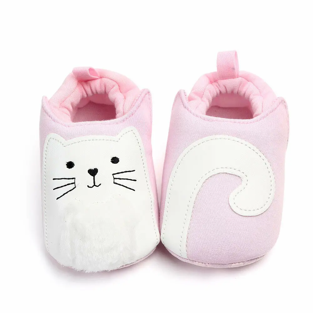Г., Imcute Нескользящие ботинки для малышей носки для маленьких девочек и мальчиков, теплая обувь с героями мультфильмов Нескользящие тапочки обувь для малышей - Цвет: A