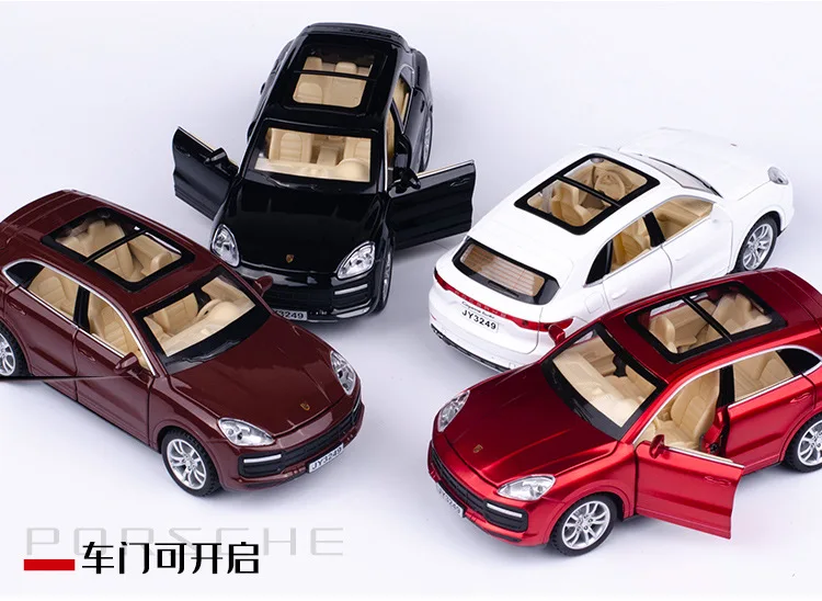 1:32 модель автомобиля Cayenne из сплава высокого качества, звук и светильник, 6 дверная металлическая игрушка для детей, подарки