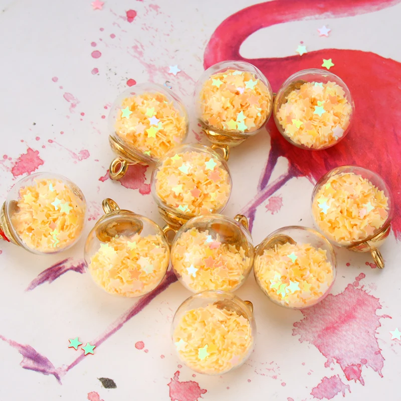 10 шт./компл. разноцветные стеклянные шарики из драгоценных камней диаметром 15 мм