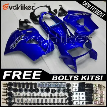 

Custom motorcycle cowl for VFR800 1998-2001 ABS fairing motorcycle panels blue+gifts
