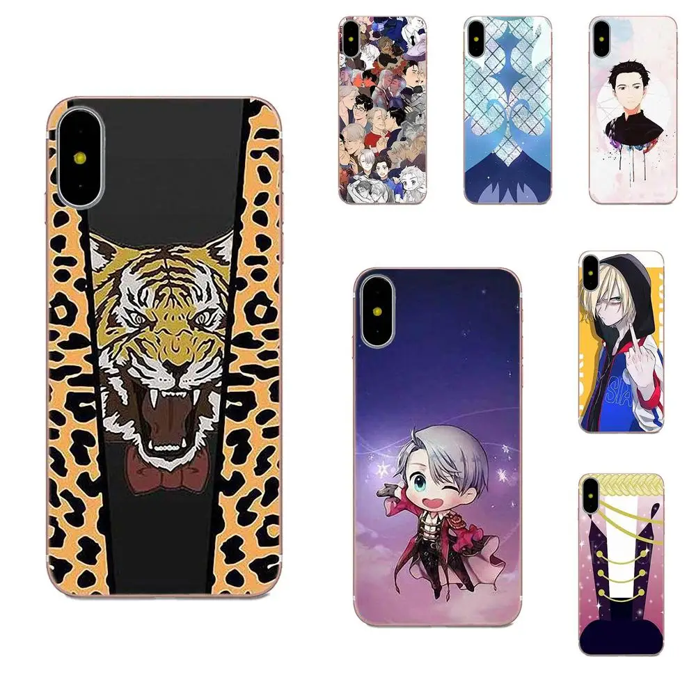 Чехол из ТПУ с японским аниме Yuri On Ice аксессуары для Apple iPhone 4 4S 5 5C 5S SE SE2 6S 7 8 11 Plus Pro X