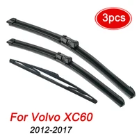 Wiper LHD Front Wiper Blades For Volvo XC60 2012-2017 2016 2015 Windshield Windscreen Window Brushes26"+20"+14" 1
