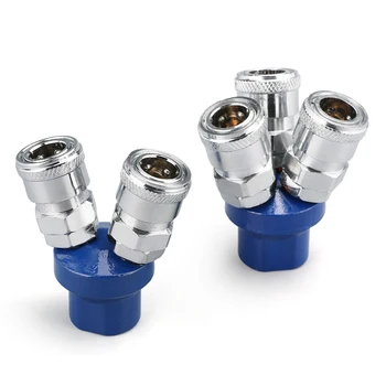 

Pneumatic Components C-Type Quick Connector Quick Connection Round Tee Two-Way Quick Plug Tool Air Compressor Accessories