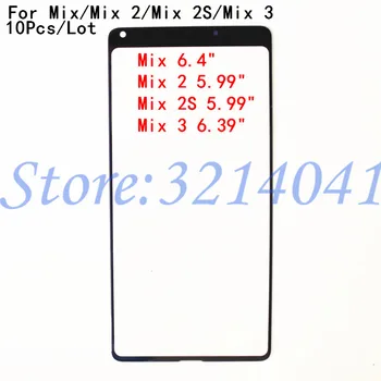 

10Pcs/Lot For Xiaomi Mi Mix Mix 2 3 Mix 2S Touch Screen Front Outer Screen touch Panel Glass Parts Repair Replacement