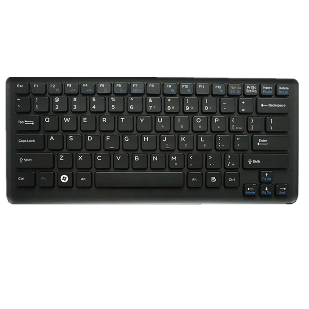 Teclado do Portátil para Sony Vgn-cs Vgn-cs108d Vgn-cs108e Vgn-cs110d Vgn-cs110e Vgn-cs115d Vgn-cs115j Vgn-cs118e Vgn-cs120j Preto Eua