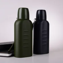 Вместительная плоская Изолированная Спортивная бутылка из нержавеющей стали, подлинный продукт, уличный охранный персонал, патруль, восемь комплектов аксессуаров, Al