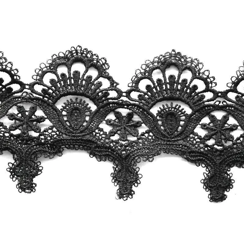 

(100 yards/roll) 85mm Black lace fabric Webbing Decoration Love gift packing Material Applique Wedding Dress Sewing Accessories