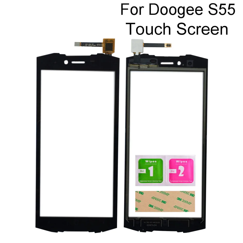

5.5'' Digitizer Panel For Doogee S55 Touch Screen Glass Panel TouchScreen Sensor Mobile Tools 3M Glue