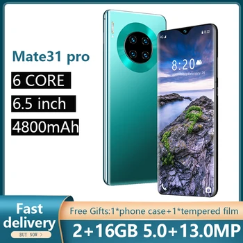

SOYES Mate31 Pro 6.5 Inch Global Version Cell Phones Face Unlock Phone 2GB RAM 16GB ROM Smartphones 4800mAh 5+13MP Mobile Phones