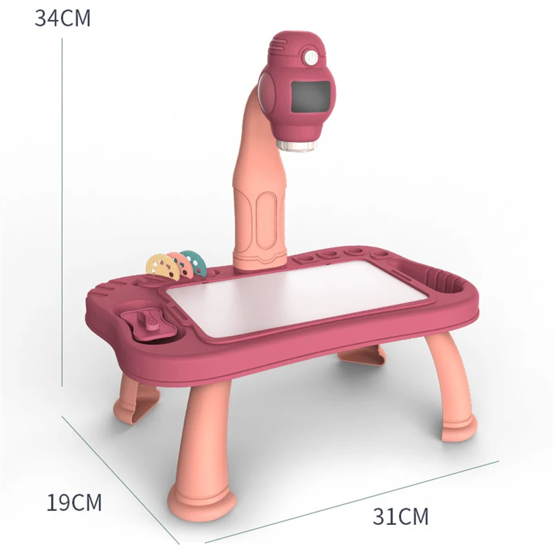 Projetor inteligente crianças pintura conjunto de mesa projetor