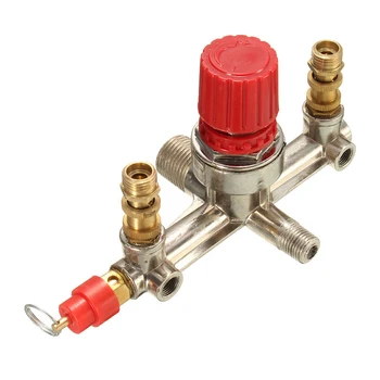 

New 90~120 PSI Air Compressor Pressure Manifold Regulator Kit 240V High Quality