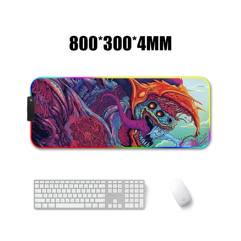 Игровой коврик для мыши RGB коврик для мыши геймер компьютерная коврик для мыши RGB подсветка Mause Pad большой коврик для мыши XXL для настольная клавиатура компьютерные мыши с подсветкой коврик - Цвет: Color 10
