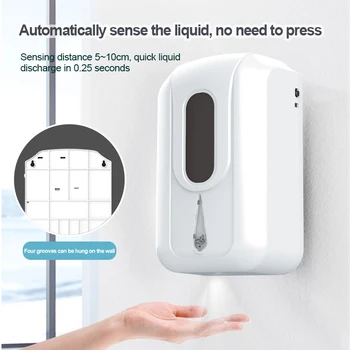 

2200ml Large Soap Dispenser Hand Sanitizer Detergent Dispenser Wall Mounted For Kitchen Bathroom Hand Washing Device