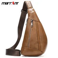 Casual Men's Real-Leather Bag Shoulder Bag Genuine Leather New Fashion Chest Bag Creative Shoulder Messenger Bag Men's Bag