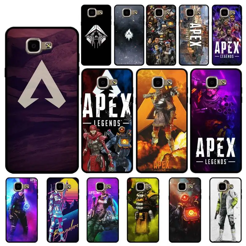 YNDFCNB Apex Legends черный чехол для телефона Корпус Samsung A6 A8 Plus A7 A9 A20 A20S A30 A30S A40 A50 A70 |
