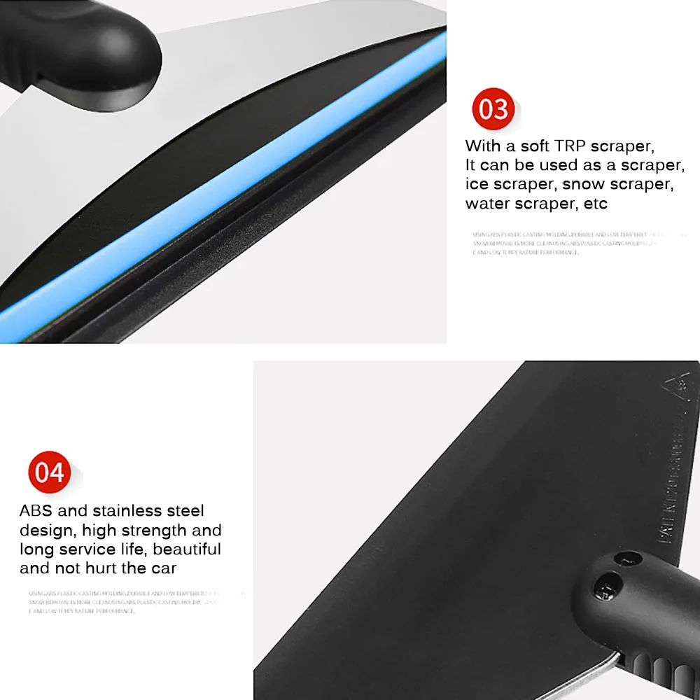 Practical Portable Cleaning Tool Ice Shovel Vehicle Car Windshield Snow Scraper Window Scraper For Car Ice Scraper Snow Shovel