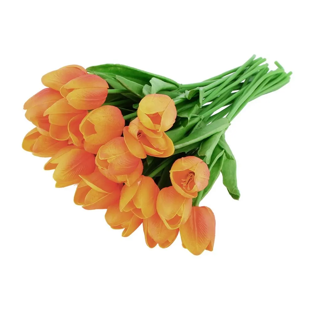 

25pcs Artificial Tulip Bonsai Tulip Flower foam Tulipanes Flower Plant For Real Touch Wedding Flower Bouquet Decoration