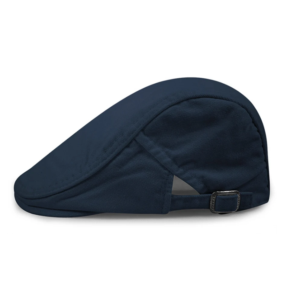Navy BUTTERMERE, плоская кепка, берет для мужчин, хлопок, хаки, простые шапки для женщин, береты, одноцветные, Ретро стиль, лето, британский стиль, Гэтсби, Кепка-Утконос, s - Цвет: Navy