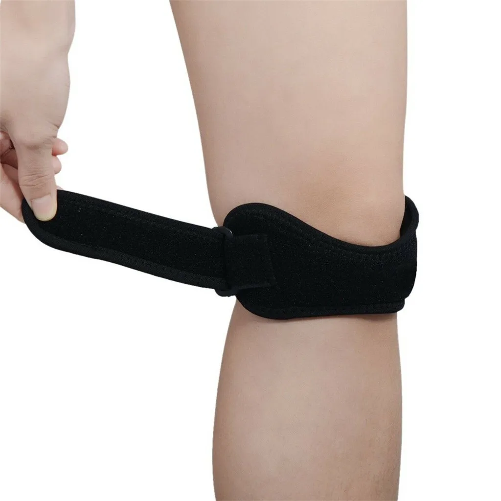 1 шт. регулируемое колено Patellar поддержка для сухожилий ремешок для поддержки колена наколенники для бега Баскетбол Спорт на открытом воздухе Прямая поставка