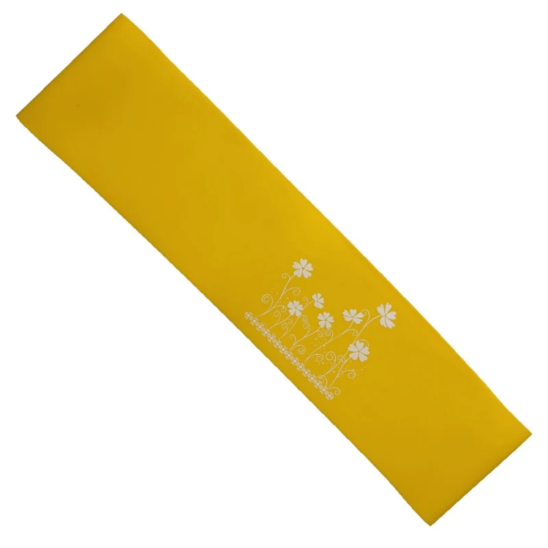 yellow Эспандеры для фитнеса, натуральные латексные ленты для тренировок, бедер, эластичные ленты, петля для фитнеса, йоги, упражнений, тренировок - Цвет: yellow