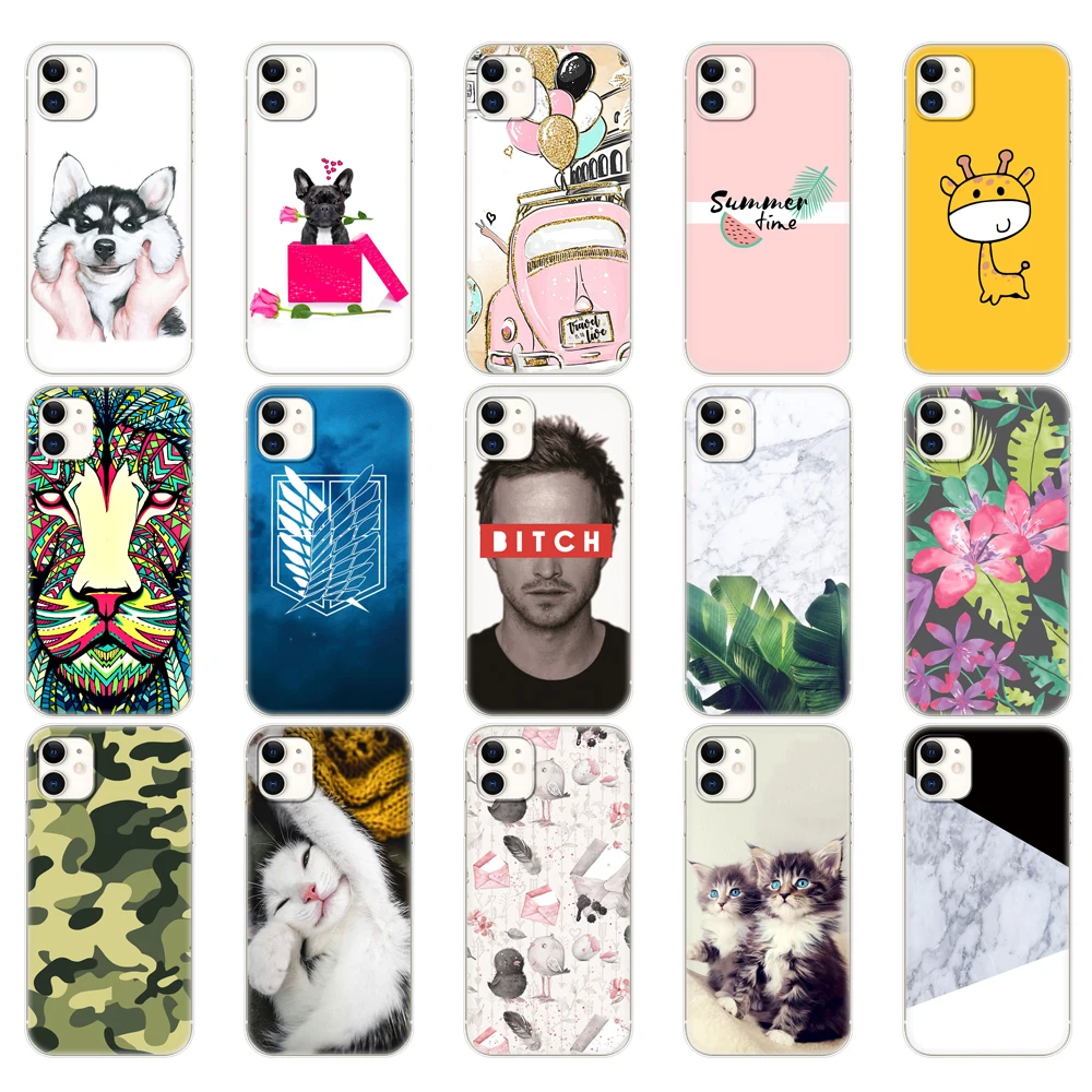 Мягкий силиконовый чехол для телефона iphone 11 pro max eleven etui бампер задняя крышка