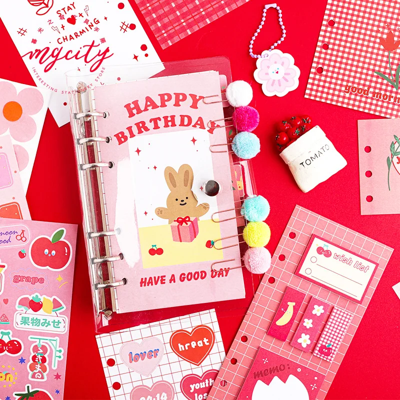

Winzige Cute Notebook Grid Blank Diary Planner Sketchbook Portable Traveller Loose-leaf Journal Scrapbook Student Stationary