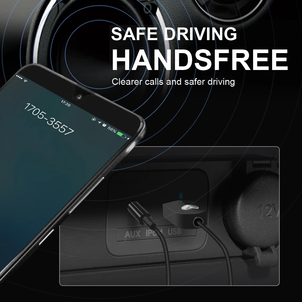 Автомобильный комплект 3 5 мм Bluetooth адаптер аудио AUX кабель программный ключ DC 5V