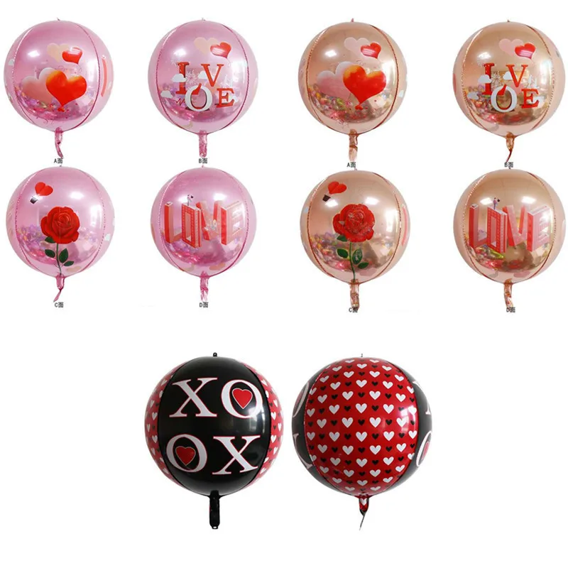 

22 Inch 4DLOVE Aluminum Foil Balloons Wholesale Wedding Valentines Day Holiday Birthday Party Balloons