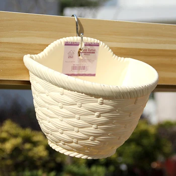 

Plant Pot Hanging Wall Display Garden Fence Balcony Garden Decorations Seedling Flowers Art Basket Planter