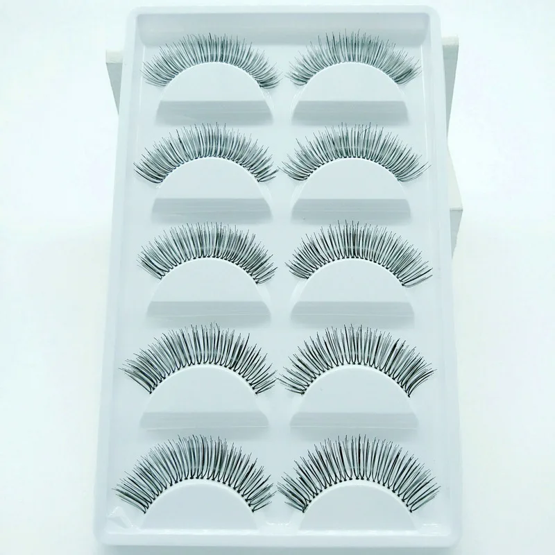 

Five Double Pairs of False Eyelashes 024 Natural Nude Makeup Fashion Popular Seemless tou ming geng Eyelash