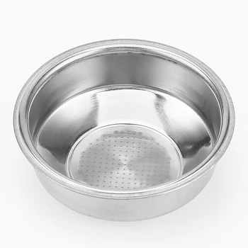 

Stainless Steel 51mm Coffee Tea Filter Basket for Espresso Coffee Machine Accessories Pressureless 14 Gram Double Powder Bowls