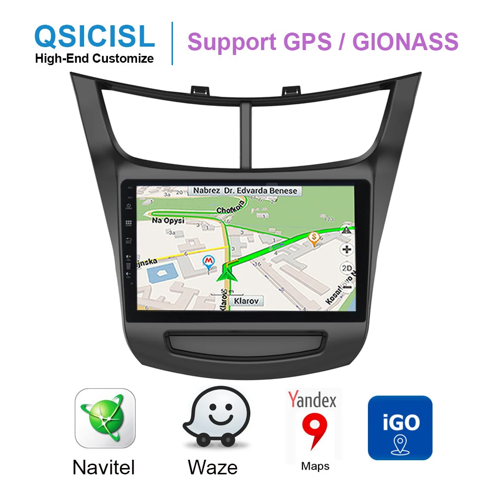 Cheap 9" IPS Android 8.1 car gps radio multimedia player for Chevrolet Sail 2015 car head unit 1 din quad core gps navigation stereo 2